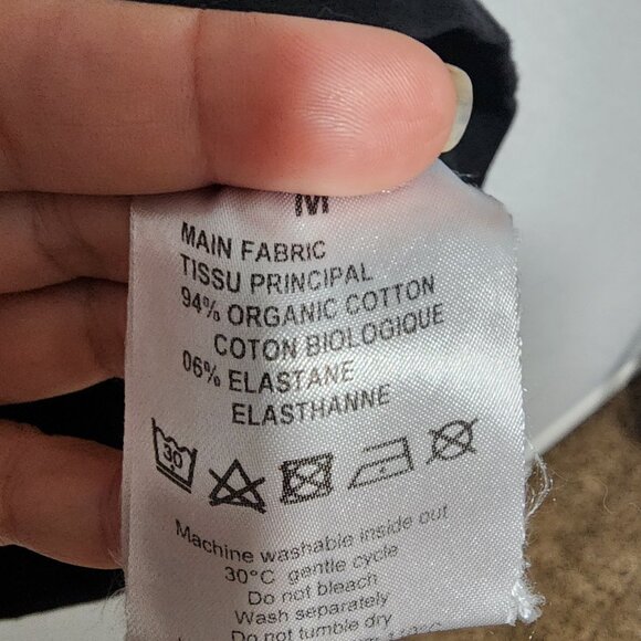 YSL Uniform Top Shirt Black Long Sleeve Size Medium Organic Cotton Blend - Picture 6 of 6